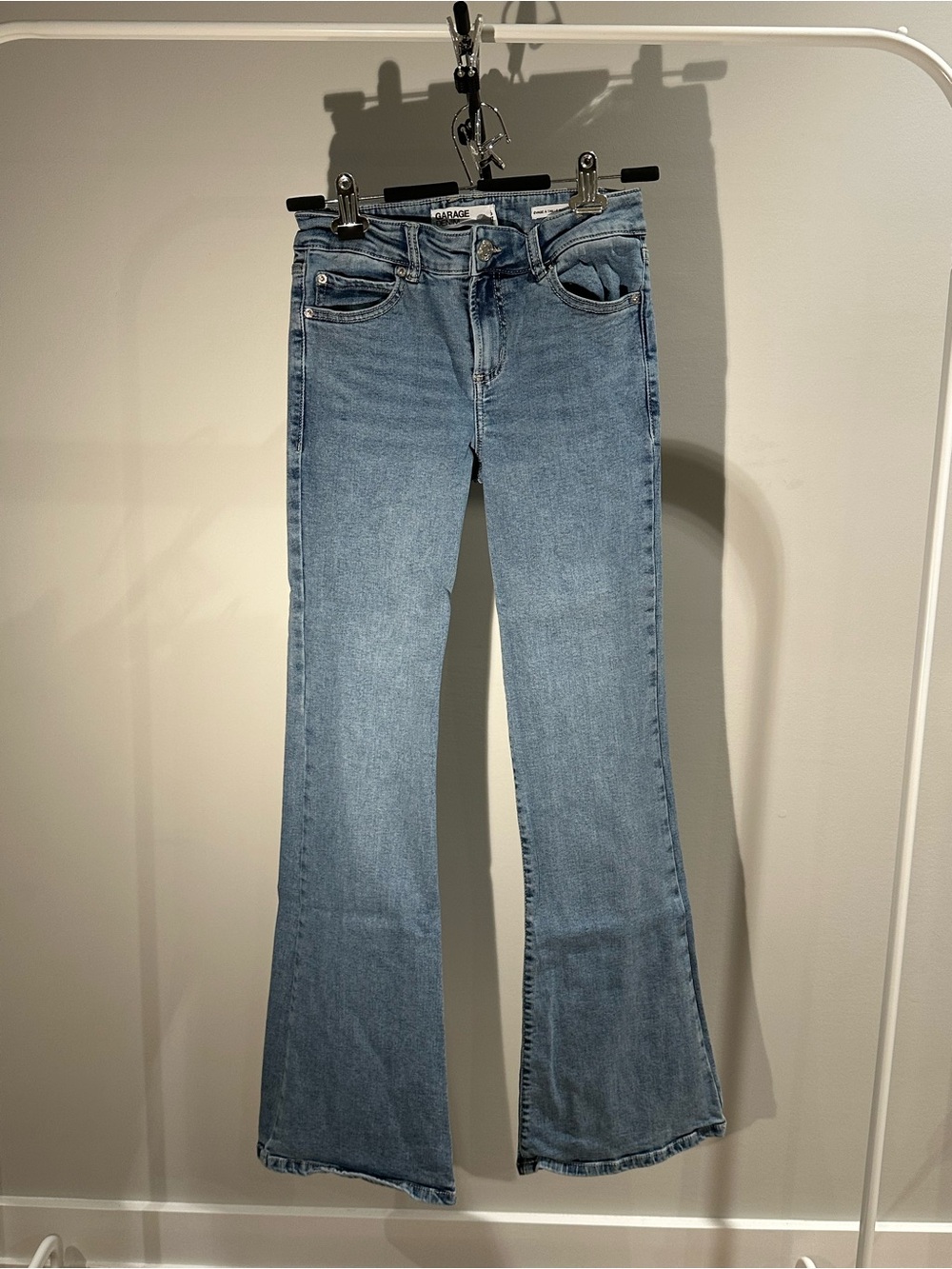 Garage Light Blue Flare Jeans